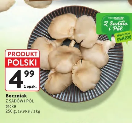 Boczniaki Z Sadów I Pól tacka promocja w Intermarche