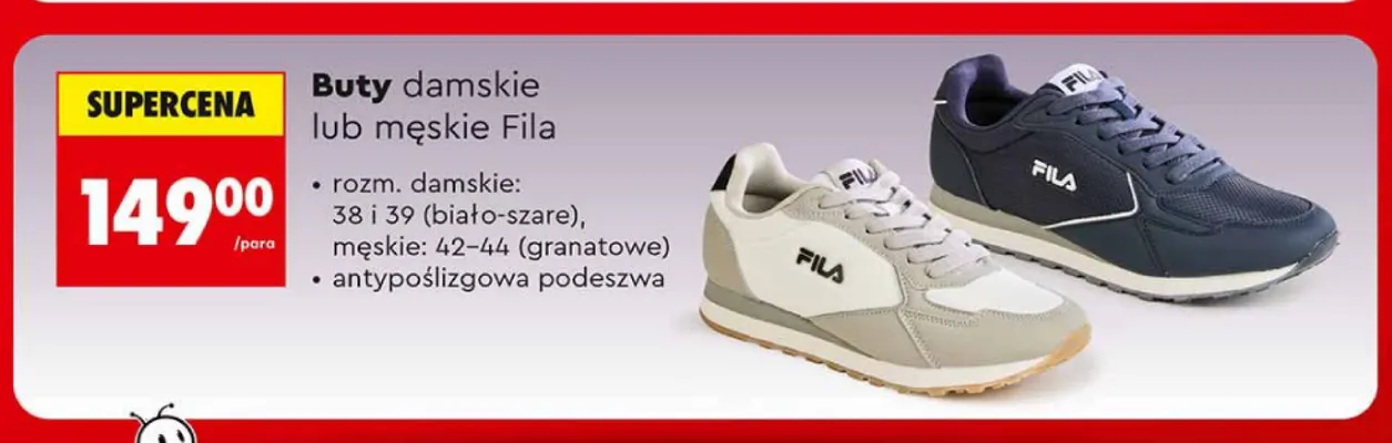 Buty męskie Fila promocja w Biedronka