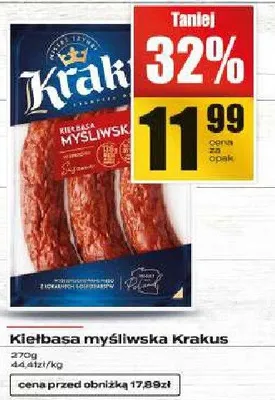 Kiełbasa myśliwska Krakus promocja w Supeco