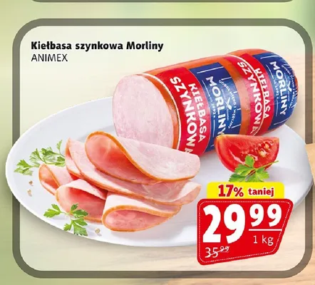 Kiełbasa szynkowa Morliny Animex promocja w Prim Market