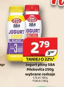 Jogurt pitny SBA Mlekovita promocja w Delfin