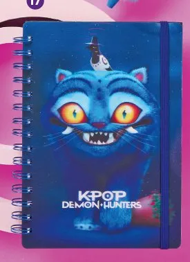 Kołonotes A5/160 z trójwymiarową okładką w linie Netflix K-POP Demon Hunters promocja w Biedronka