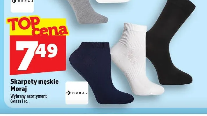 Skarpety męskie Moraj promocja w TOPAZ
