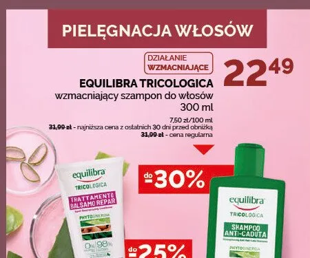 Wzmacniający szampon do włosów Equilibra Tricologica promocja w Ziko Dermo