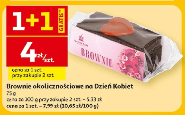 Brownie okolicznościowe na Dzień Kobiet promocja w Auchan