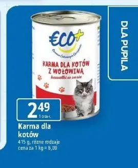 Karma dla kotów Eco+ promocja w Leclerc