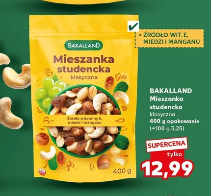Mieszanka studencka klasyczna Bakalland promocja w Kaufland