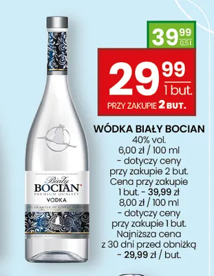 Wódka Biały Bocian 40% promocja w Twój Market