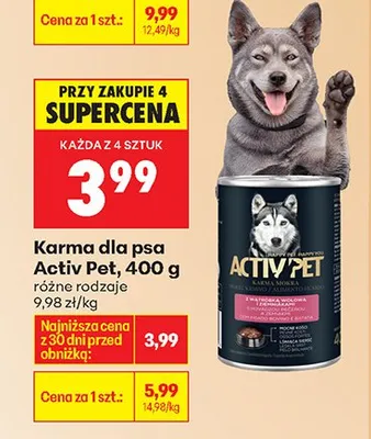 Karma dla psa różne rodzaje promocja w Biedronka