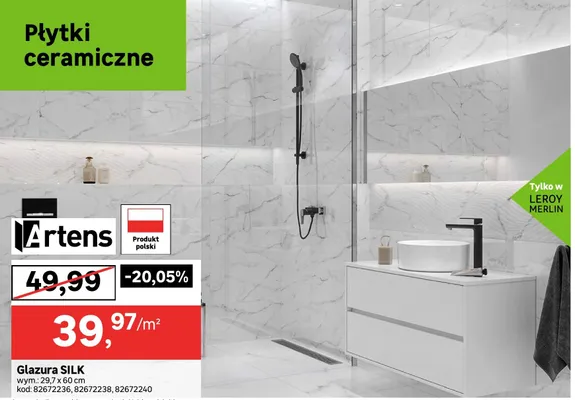 Glazura SILK promocja w Leroy Merlin