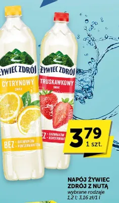 Napój Żywiec Zdrój z nutą truskawkowy promocja w ABC