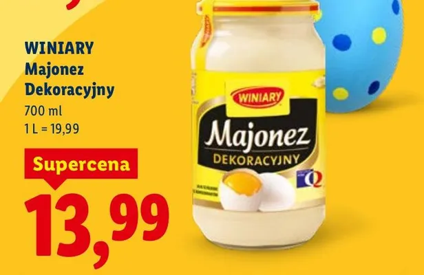 Majonez dekoracyjny promocja w Lidl