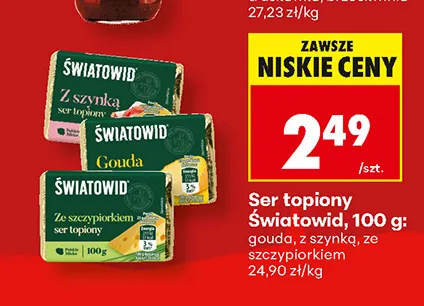 Ser topiony Światowid gouda promocja w Biedronka