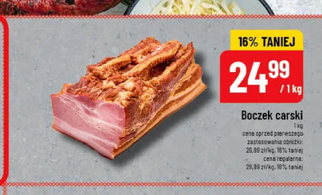 Boczek carski Pekpol promocja w POLOmarket