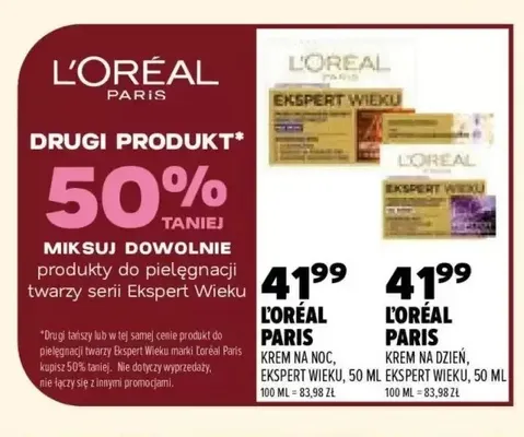 Krem na noc Ekspert Wieku L'Oréal Paris promocja w Drogerie Natura