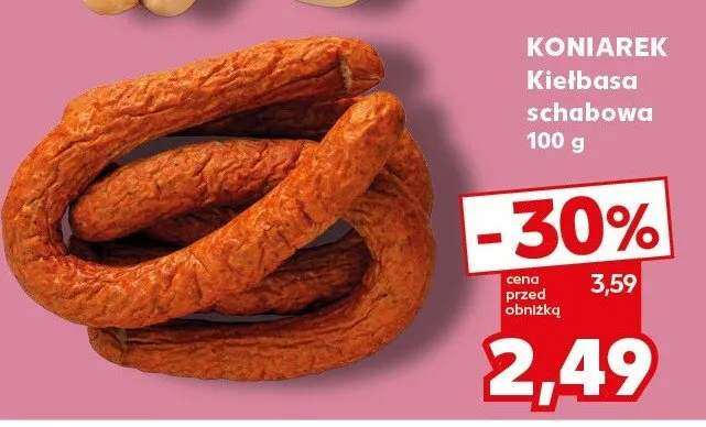 Kiełbasa schabowa promocja w Kaufland