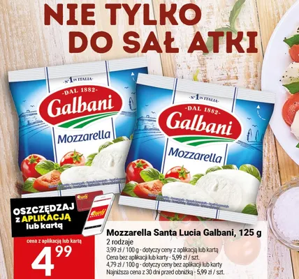 Mozzarella Santa Lucia Galbani promocja w Twój Market