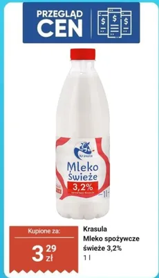 Mleko spożywcze świeże 3,2% promocja w Dino