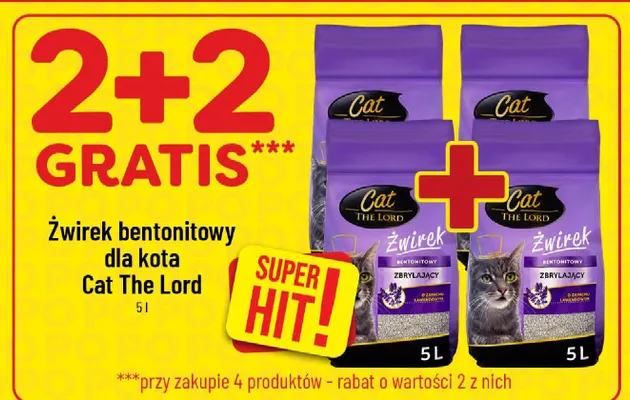 Żwirek bentonitowy dla kota 5l promocja w POLOmarket