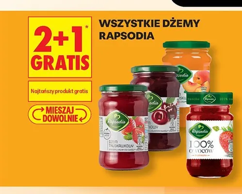 Dżem brzoskwiniowy Rapsodia promocja w Biedronka