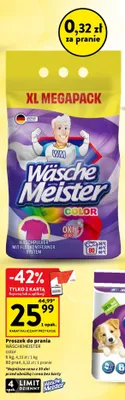 Proszek do prania WäscheMeister Color promocja w Intermarche