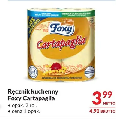 Ręcznik kuchenny Foxy Cartapaglia promocja w Makro