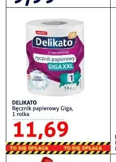 Ręcznik papierowy Delikato Giga 1-pak promocja w Blue Stop