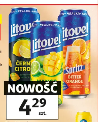 Piwo bezalkoholowe Litovel Spritz Bitter Orange promocja w Auchan