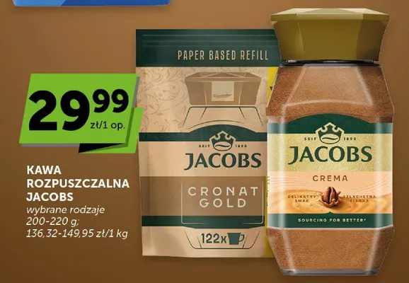 Kawa rozpuszczalna Jacobs Crema promocja w Groszek