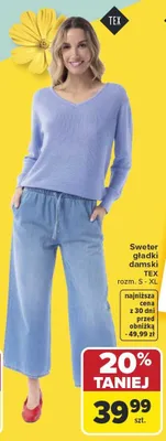 Sweter damski TEX promocja w Carrefour