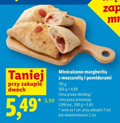 Minicalzone margherita z mozzarellą i pomidorami promocja w Lidl