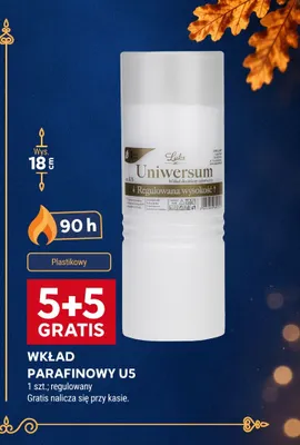 Wkład parafinowy U5 regulowany Luks promocja w Stokrotka