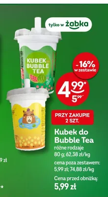 Kubek do Bubble Tea promocja w Żabka