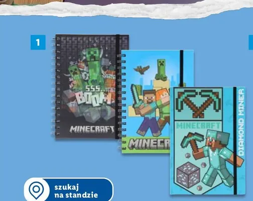 Notes A5 Minecraft promocja w Lidl
