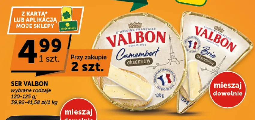 Ser Valbon Brie aksamitny promocja w ABC