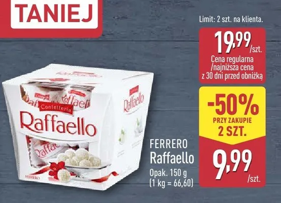 Praliny Raffaello promocja w Aldi
