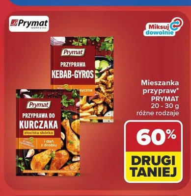 Przyprawa do kurczaka złocista skórka Prymat promocja w Carrefour