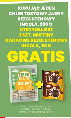 Muffiny kakaowe bezglutenowe Incola promocja w Twój Market