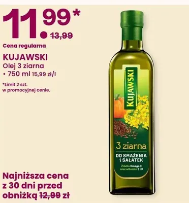 Olej 3 ziarna Kujawski promocja w Frisco