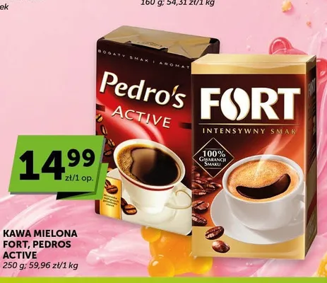 Kawa mielona Pedro's Active promocja w Euro Sklep