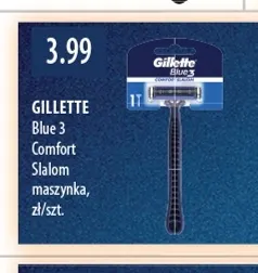 Maszynka do golenia Blue 3 Comfort Slalom Gillette promocja w Drogerie Laboo