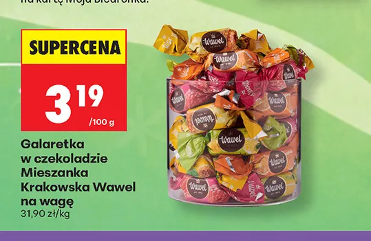 Galaretka w czekoladzie Mieszanka Krakowska Wawel na wagę promocja w Biedronka