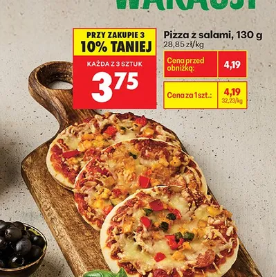 Pizza z salami promocja w Biedronka