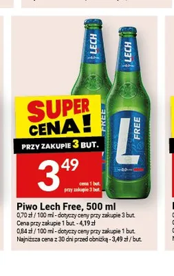 Piwo bezalkoholowe Lech Free 500ml promocja w Twój Market