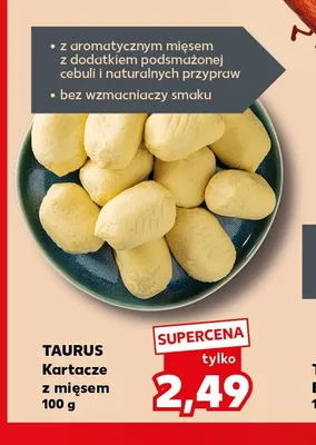 Kartacze z mięsem Taurus promocja w Kaufland