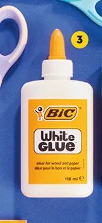 Klej w płynie BIC White Glue promocja w Biedronka