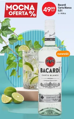 Rum Bacardi Carta Blanca promocja w Żabka