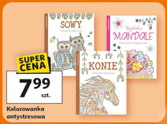 Kolorowanka antystresowa promocja w Auchan