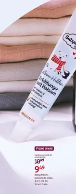 Balsam do ciała Babydream 3 m+ promocja w Rossmann