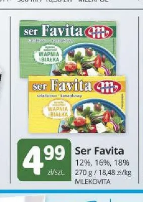 Ser Favita 12% Mlekovita promocja w Marketvita